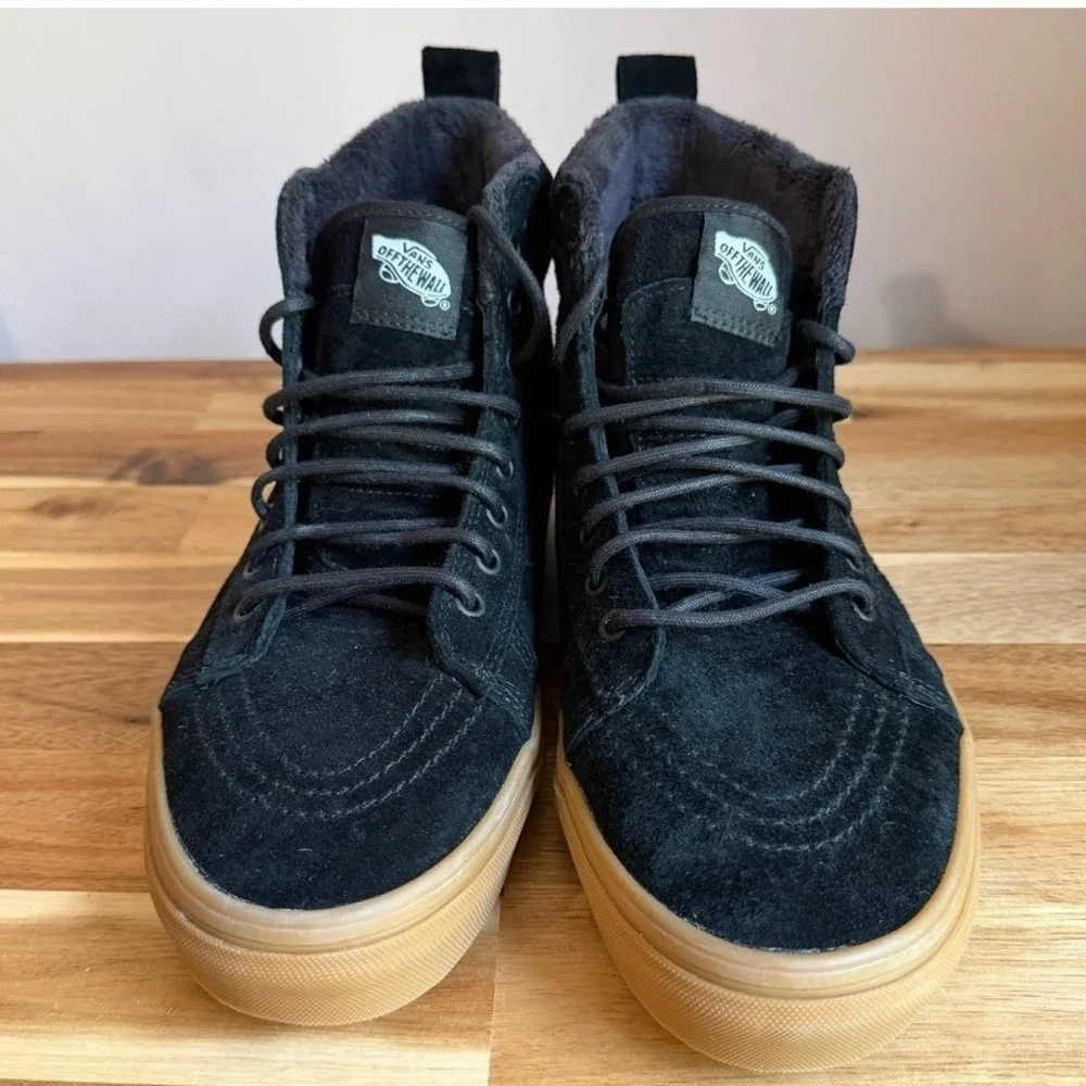 Vans Sk8-Hi MTE-1 All Weather Black Suede with Gum Sole Mens 10